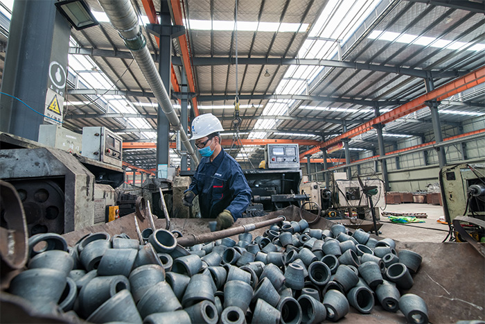 双流县网架配件-锥头加工车间